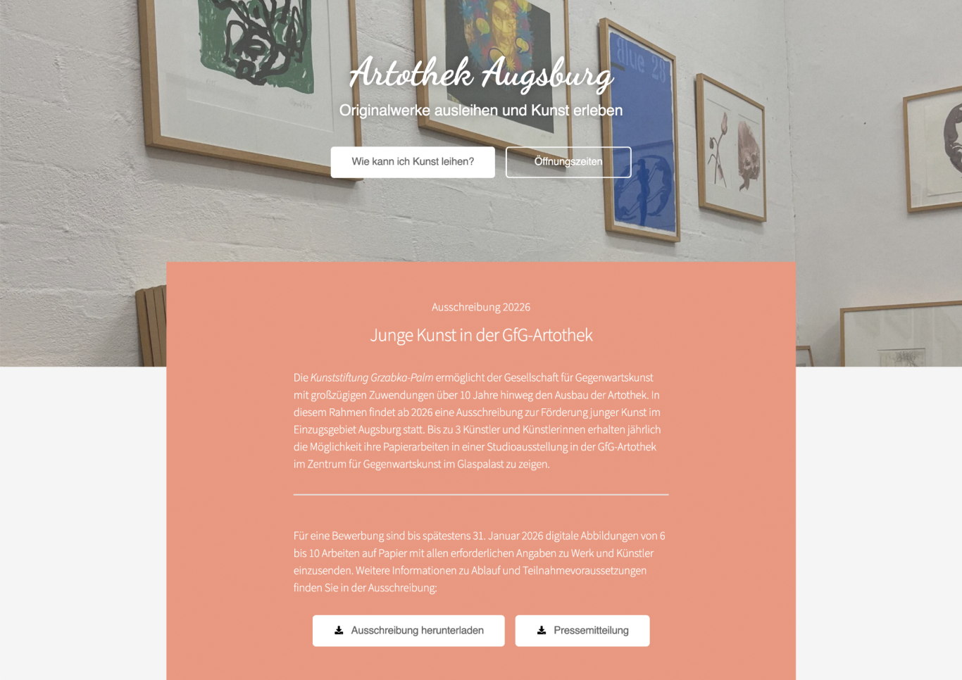 Das Stifter-Ehepaar Gabriela Palm und Wolfram Grzabka malte Gabriele Grones 2022 in Öl auf Leinwand. Das Stifter-Ehepaar Gabriela Palm und Wolfram Grzabka malte Gabriele Grones 2022 in Öl auf Leinwand.